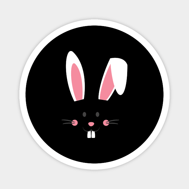 Cute Easter Bunny Face Easter Egg Easter Sunday Magnet by BUBLTEES